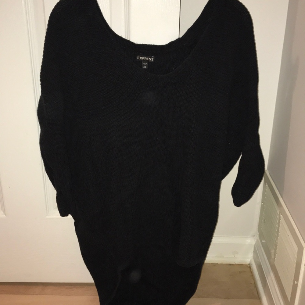 Express oversized black sweater xs